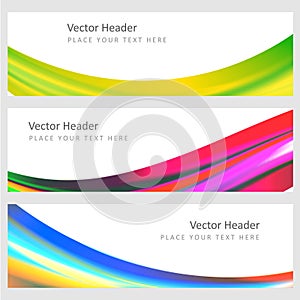 Set abstract vector background