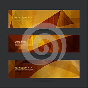 Set of abstract vector banners