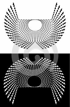 Set of abstract vector geometric elements