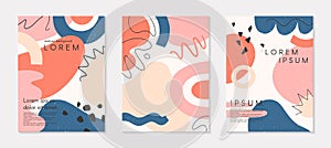 Set of abstract vector illustrations
