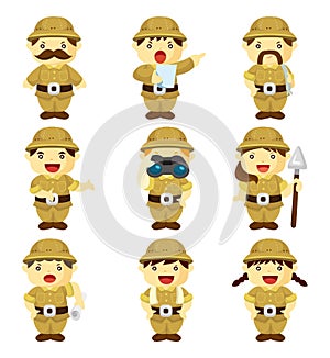 Set of Adventurer people