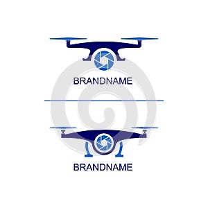 Set Of Aerial Drone Logo Template
