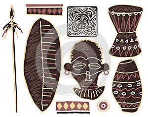 Set of African Design Elements