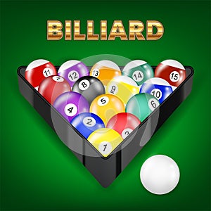 Set of all billiard balls in triangle