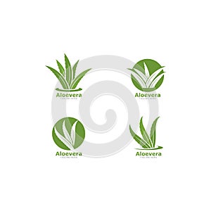 Set of aloevera logo template vector icon