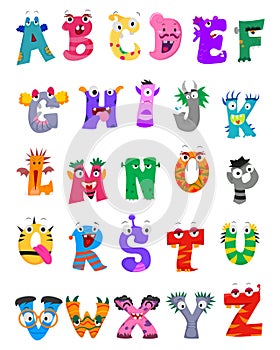 Set of Alphabet Monster