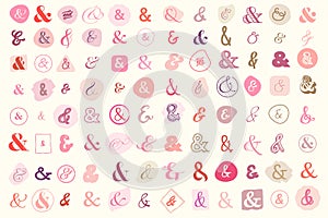 Set of ampersands