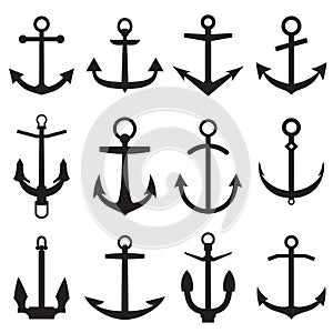 Set of anchor icons