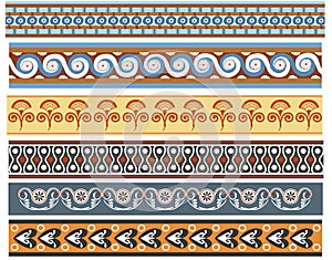 A set of Ancient minoan patten designs