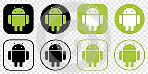 Set of Android Logo