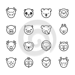 Set of animal icons