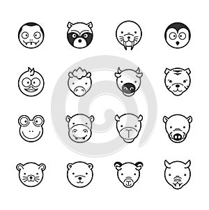 Set of animal icons