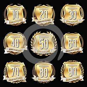 Set of Anniversary emblem