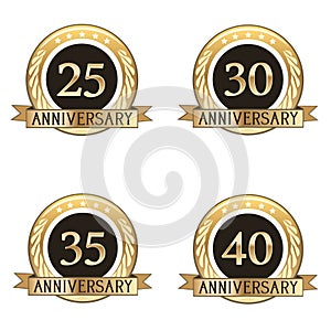 Set Of Anniversary Seals