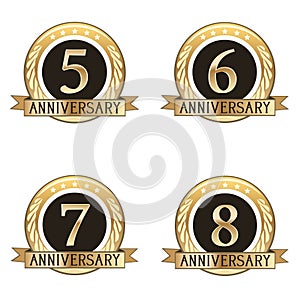 Set Of Anniversary Seals