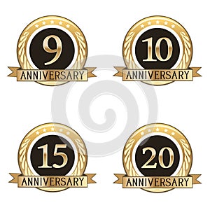 Set Of Anniversary Seals