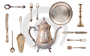 A set of antique fine tableware.