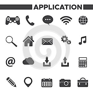 Set Of Application Icons photo