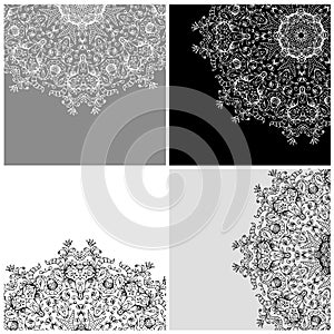 Set of arabesque backgrounds for your design photo