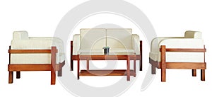 Set of armchairs,sofa and table