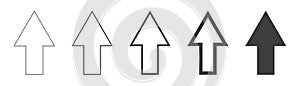 Set arrow icon. Collection different arrows sign.