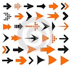 Set arrow icon. Different arrows sign â€“ vector