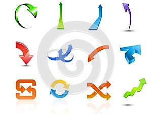 Set of arrow icons