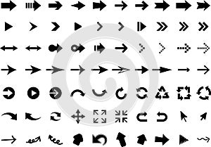 Set of arrow icons