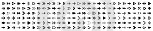 Set arrow icons. Collection different arrows sign. Black vector arrows icons â€“ vector