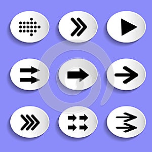 Set of Arrows on Buttons