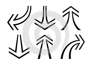 Set of arrows pointers