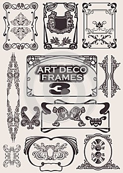 Set Of Art Deco Frames.