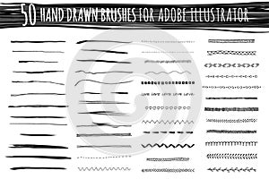 Set of art and pattern brushes