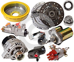 Set of auto parts