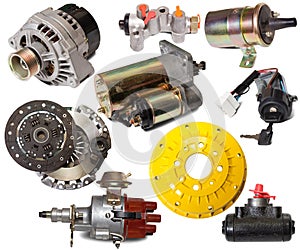 Set of auto parts