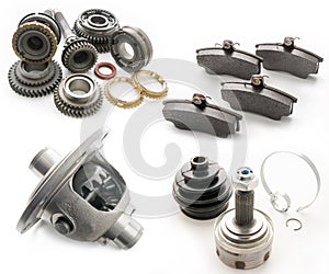 Set of auto parts