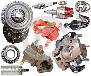 Set of automotive spare parts