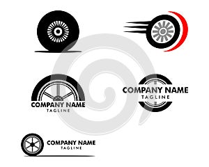 Set of Automotive Tyre Shop Logo Design Inspiration Vector