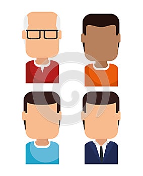 Set of avatars profile pictures