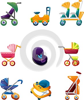 Set of baby carriage