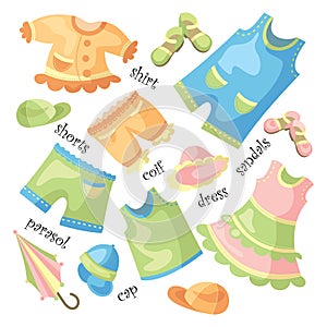 Set of baby clothing photo