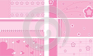 Set of baby gift cards