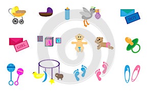 Set of Baby Theme Items