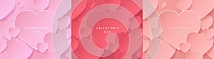 Set backgrounds for Valentine's day.