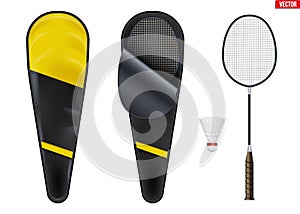 Set of badminton equipment