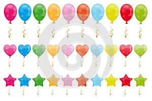 Set of balloons photo