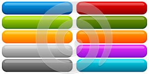 Set of banner, button background. Horizontal rectangular buttons