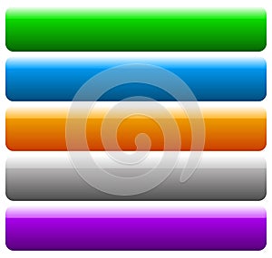 Set of banner, button background. Horizontal rectangular buttons