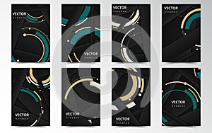 Set of banner templates. Bright modern abstract design. Vector Illustration