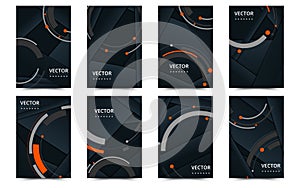 Set of banner templates. Bright modern abstract design. Vector Illustration